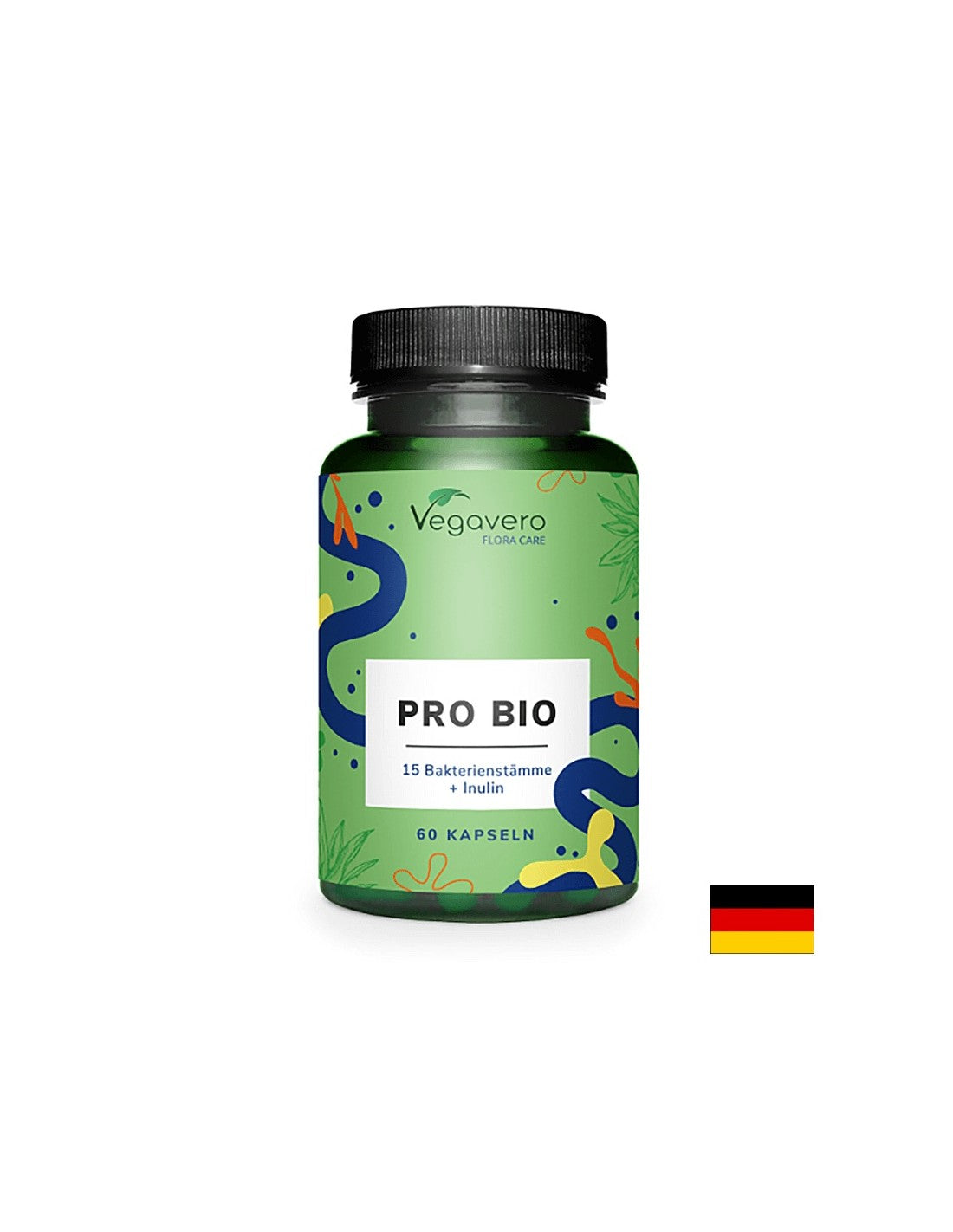 Probiotikum + Inulin - 4 milliárd élő probiotikus kultúra, 90 <tc>Vegavero</tc> kapszulák