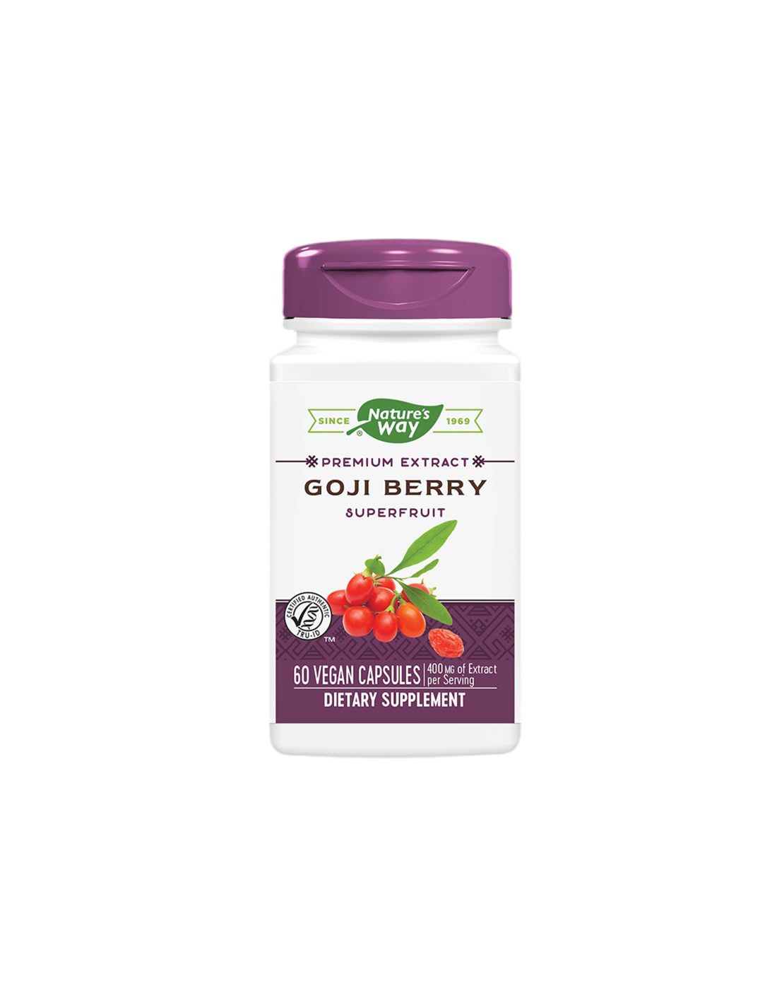 Goji Berry - Premium Extract - Immunity and Vitality, 500 mg, 60 capsules - Nutra Best Europe