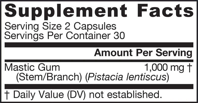 Mastic Gum 500 mg - 60 capsules - Nutra Best Europe