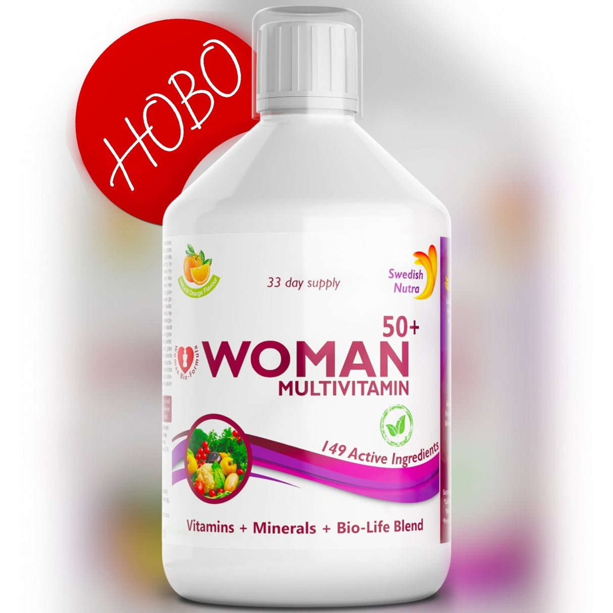 Women 50+ multivitamins for women with collagen 1497 mg - 149 active ingredients /500 ml/ - Nutra Best Europe