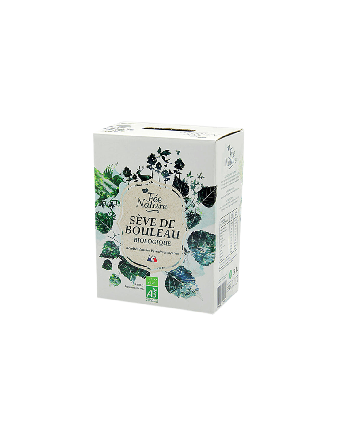 Organic birch juice from the Pyrenees - Detoxification, tone, strong immunity, 3 liters - Nutra Best Europe