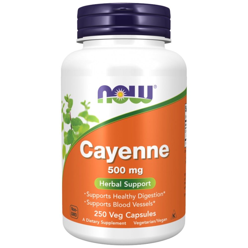 Cayenne 500 mg - 250 capsules - Nutra Best Europe