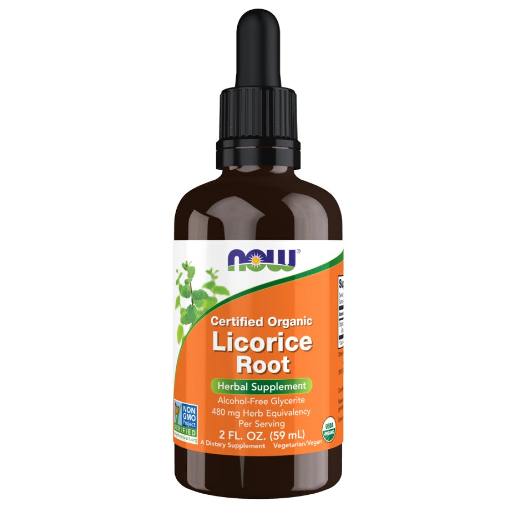 Licorice Root Glycerite Drops | Certified Organic - 59 ml - Nutra Best Europe