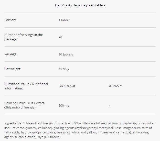 Hepa Help - Schisandra Chinensis 200 mg | Physical and Mental Well-Being - 90 Tablets - Nutra Best Europe