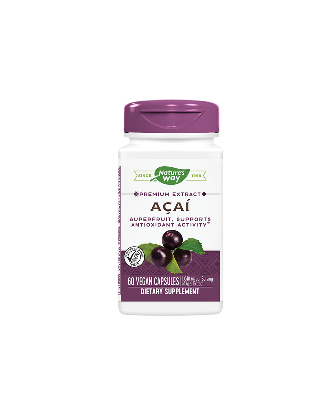 Acai 520 mg - 60 capsules - Nutra Best Europe