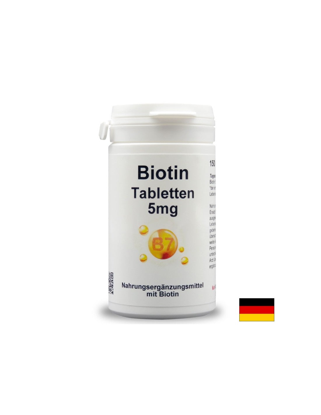 Haj, bőr és köröm - Biotin, 5 mg x 150 tabletta