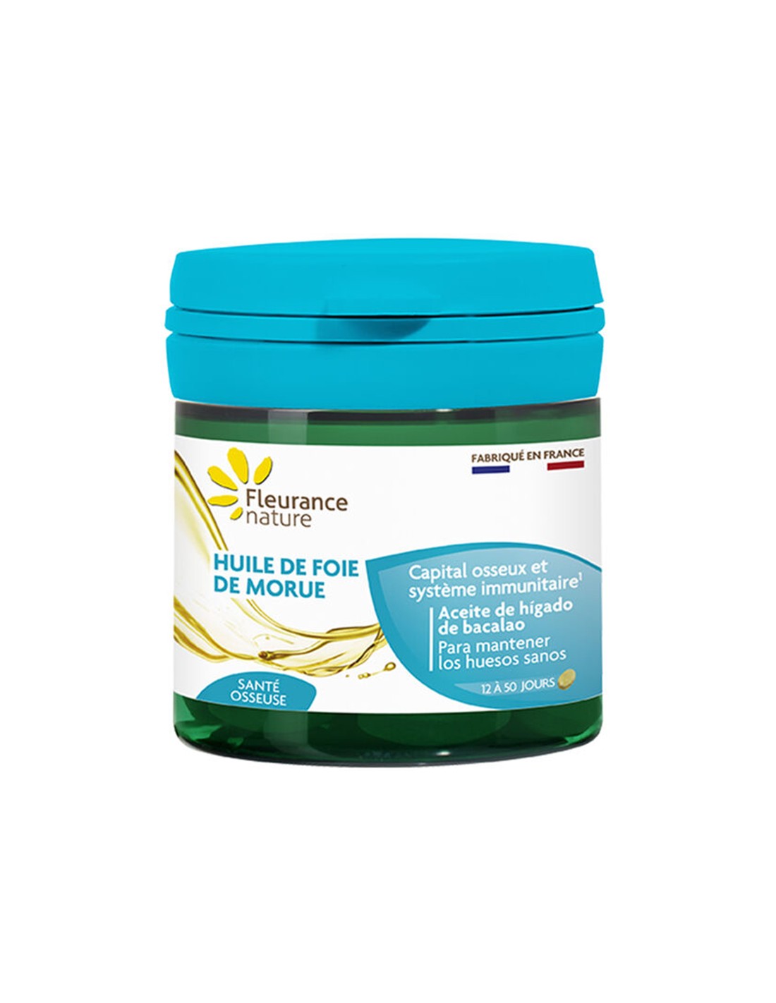 Szív- és érrendszeri és agyműködés – tőkehalmájolaj, 50 Softgel Fleurance Nature