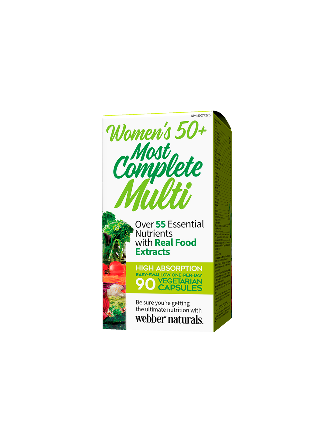 Multivitaminok 50+ éves nőknek - A nők legteljesebb multivitaminja 50+, 90 V kapszula <tc>Webber Naturals</tc>