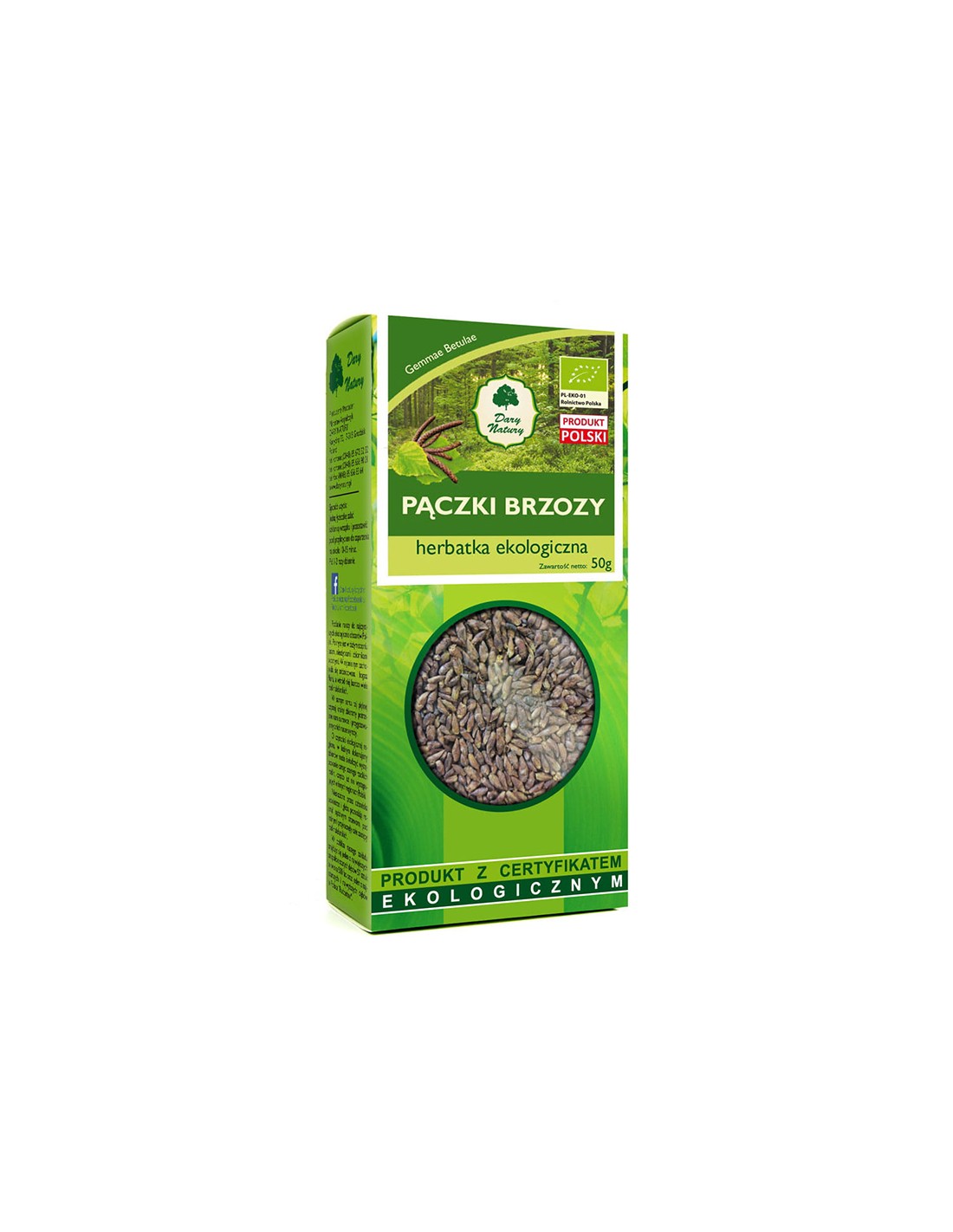 Fehér nyírfa rügyek Bio, 50 g <tc>Dary Natury</tc>