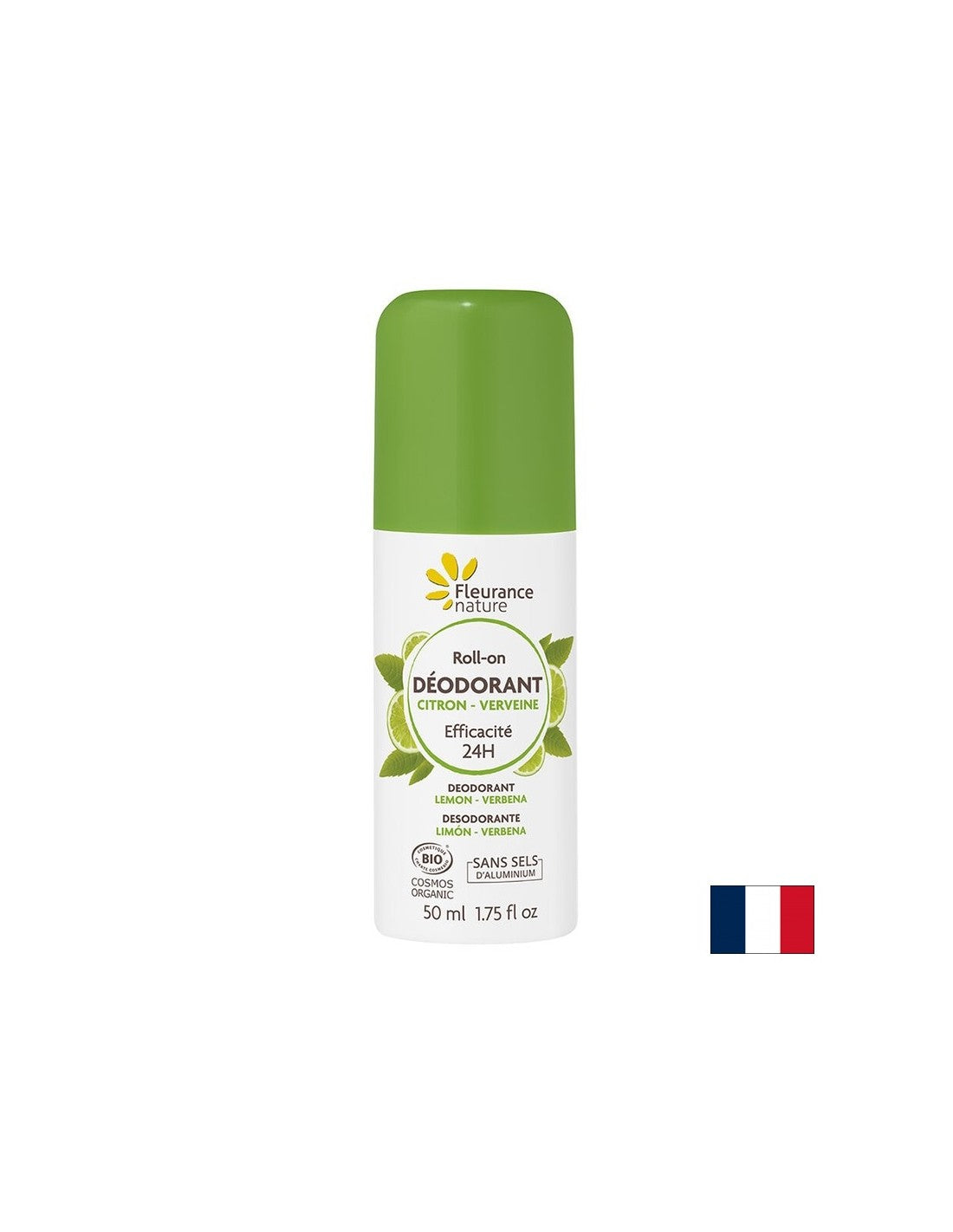 Roll-on dezodor citrommal és verbénával, 50 ml Fleurance Nature