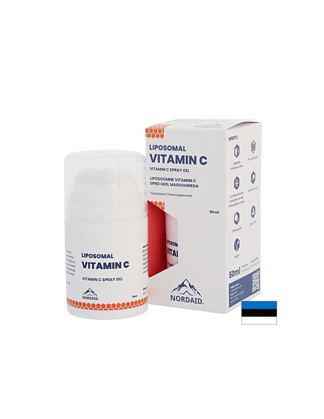 Immunity - Liposzómás C-vitamin - szájspray-gél mangó ízzel, 50 ml <tc>Nordaid</tc>