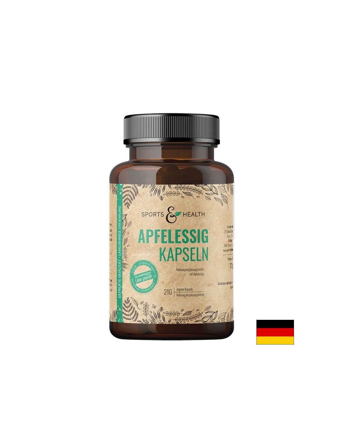 Egészséges súlycsökkentés - Almaecet, 500 mg x 210 kapszula