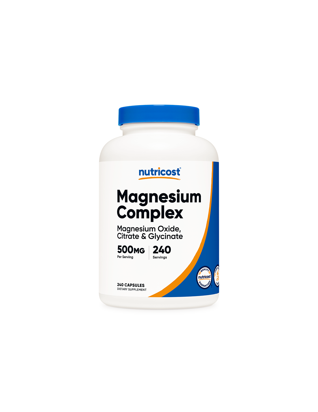 Ideg- és izomfunkció - Magnézium Komplex, 500 mg x 240 kapszula <tc>Nutricost</tc>