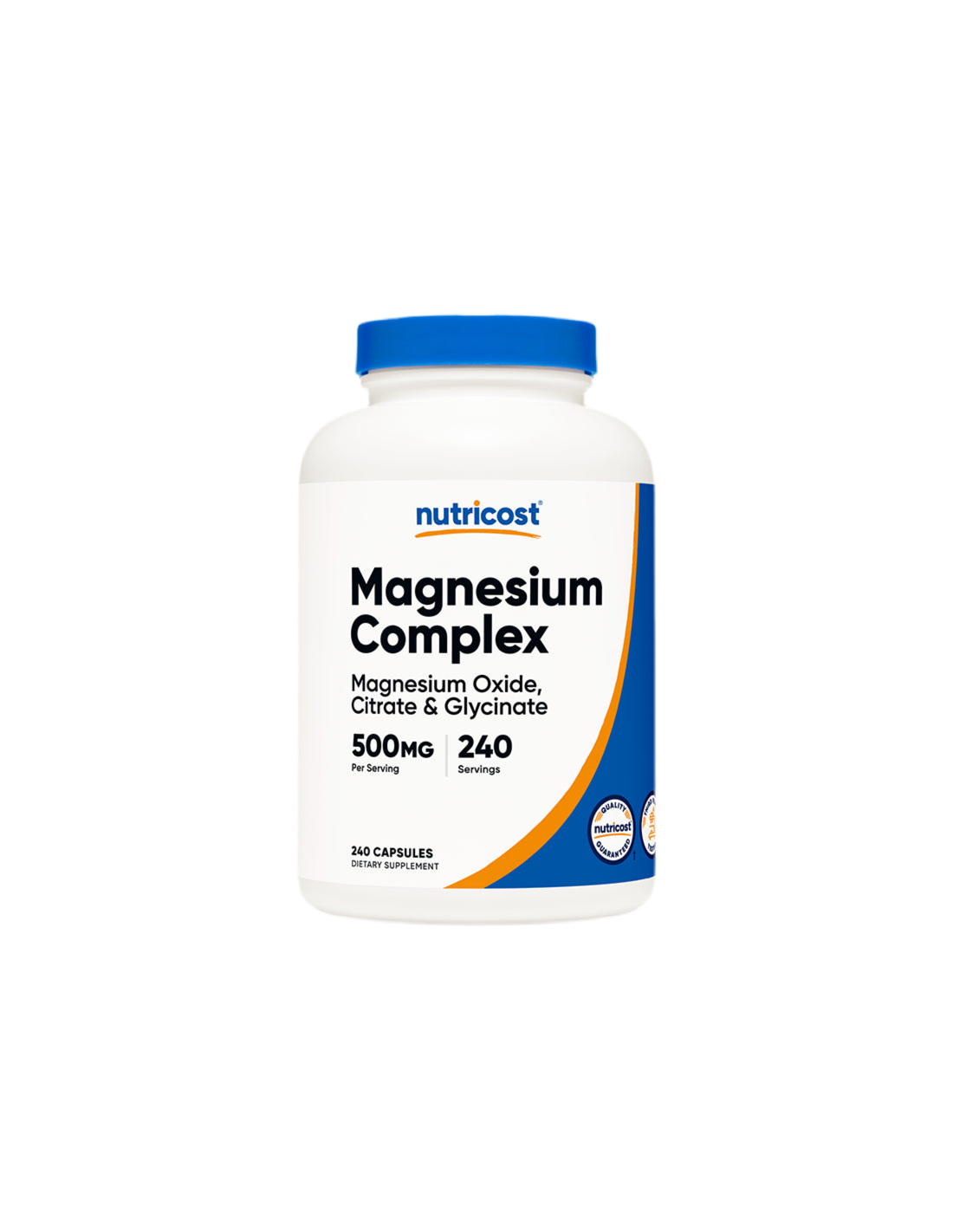 Ideg- és izomfunkció - Magnézium Komplex, 500 mg x 240 kapszula <tc>Nutricost</tc>