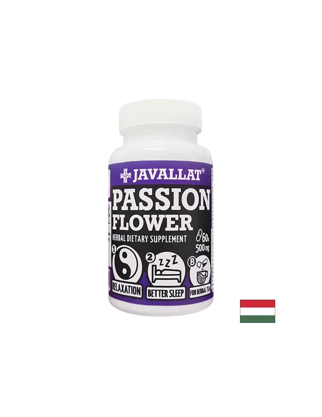 Stressz és álmatlanság - Passionflower, 500 mg x 60 kapszula