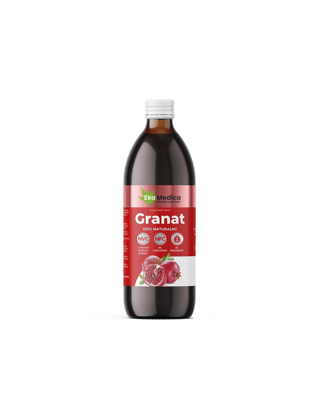 Gránátalmalé camu-camuval és természetes C-vitaminnal - Antioxidáns és energia tonik, 500 ml, 10 vagy 20 adag