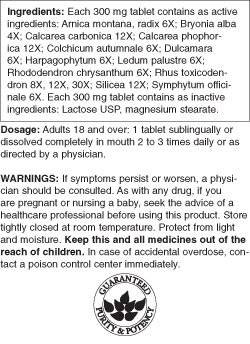 Arthritis Pain Relief 100 Tablets - Nutra Best Europe