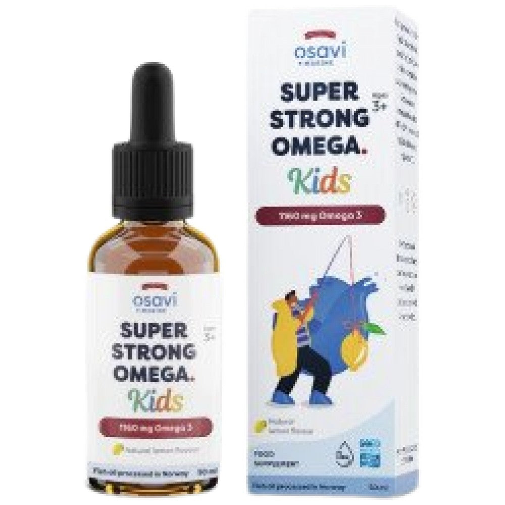 Super Strong Liquid Omega Kids 1160 mg - 50 ml - Nutra Best Europe