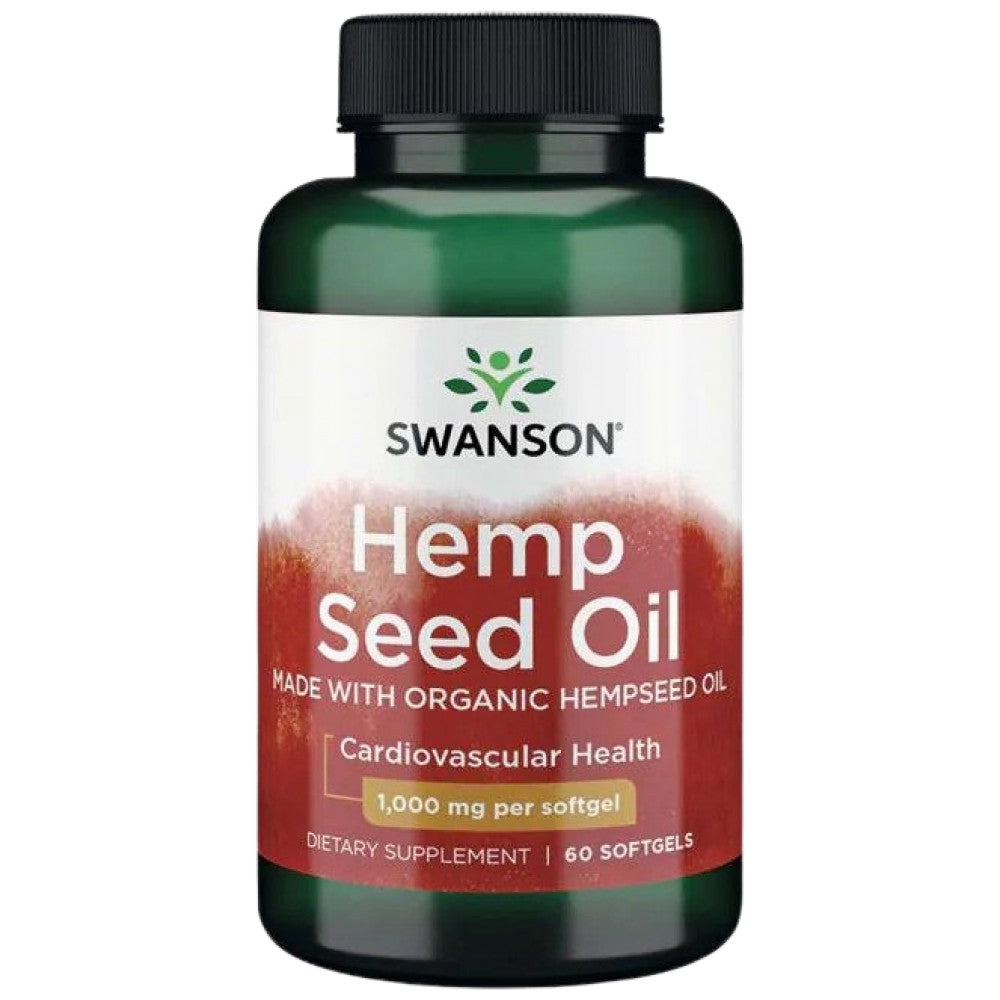 Hemp Seed Oil 1000 mg 60 Gel capsules - Nutra Best Europe