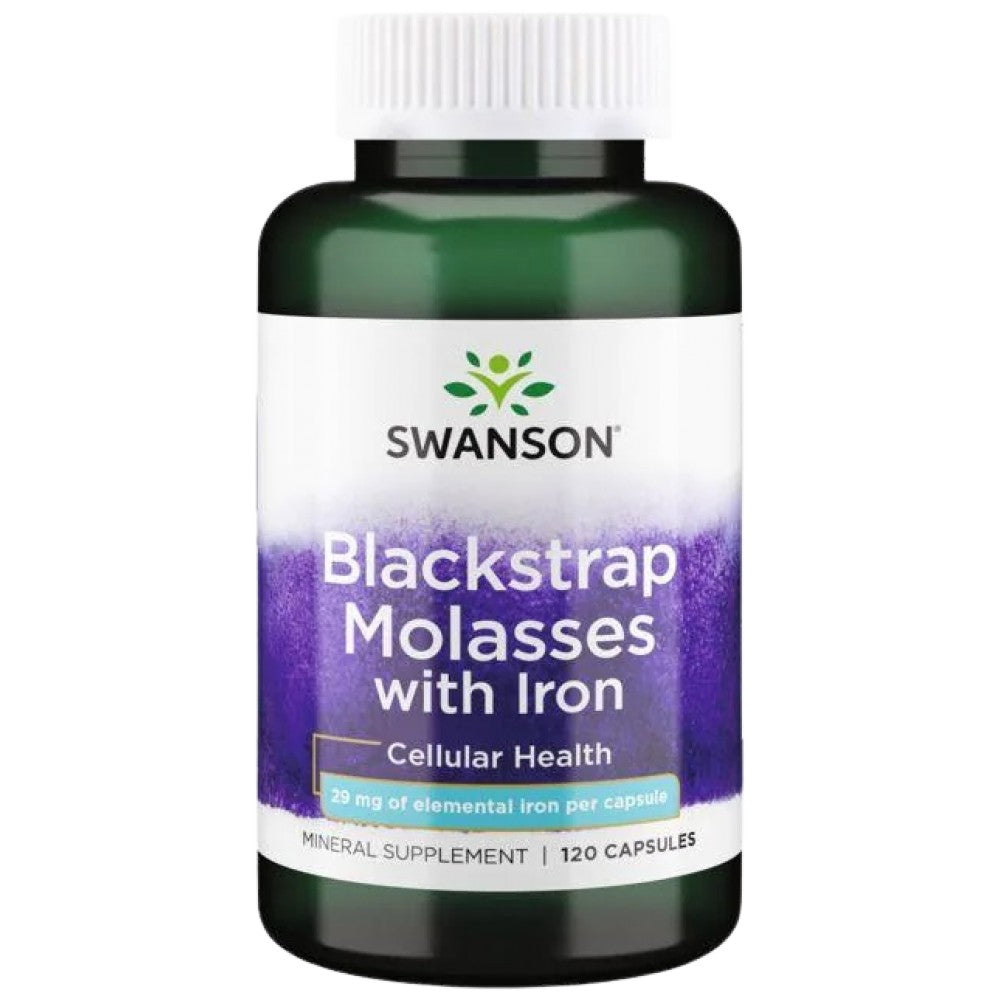 Blackstrap Molasses With Iron 29 mg 120 capsules - Nutra Best Europe