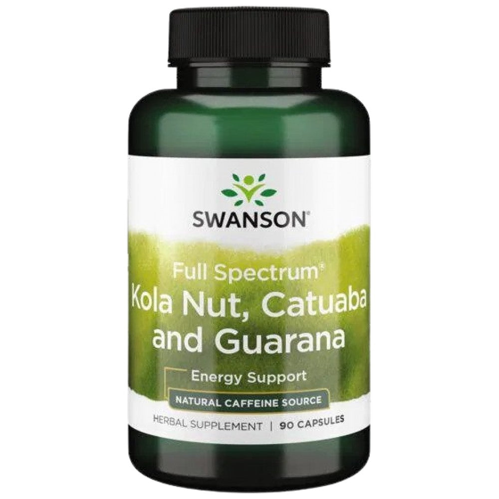 Full Spectrum Kola Nut, Catuaba and Guarana 90 capsules - Nutra Best Europe