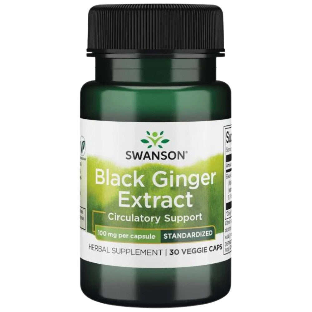 Black Ginger Extract 100 mg 30 capsules - Nutra Best Europe