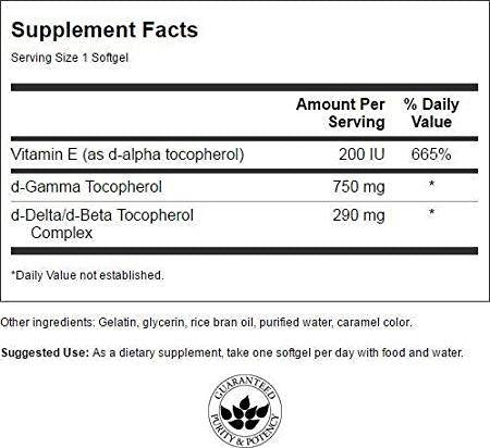 Ultra Maximum-Strength Gamma Tocopherol 30 Gel Capsules - Nutra Best Europe