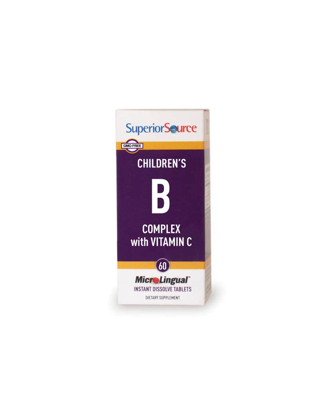 B-vitamin komplex+C gyermekeknek, 60 nyelv alatti tabletta <tc>Superior Source</tc>