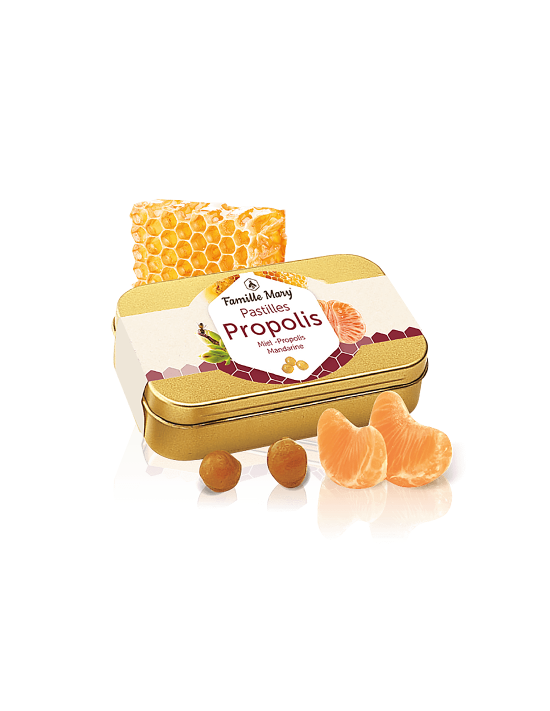 Mézes és propoliszos nyalókák, mandarin ízű, 60 g