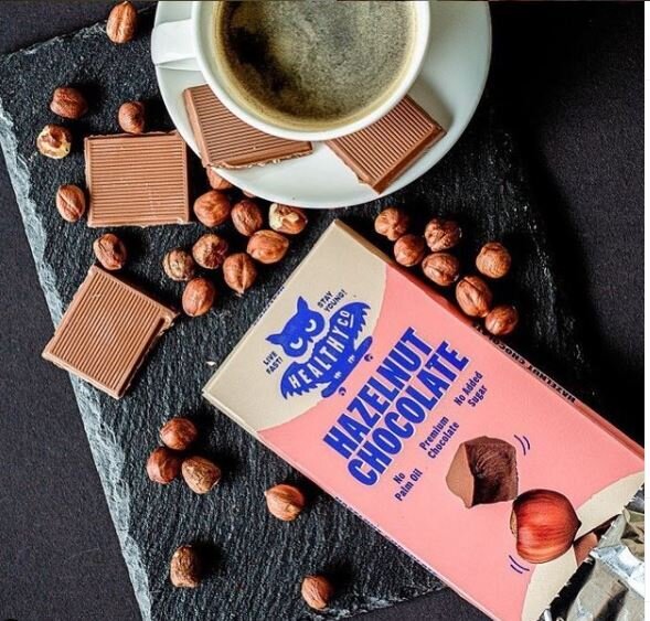 HealthyCo chocolate with hazelnuts 100 grams - no added sugar and no palm oil - Nutra Best Europe
