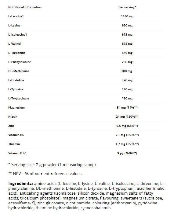 EAA + - 0.250 kg - Nutra Best Europe