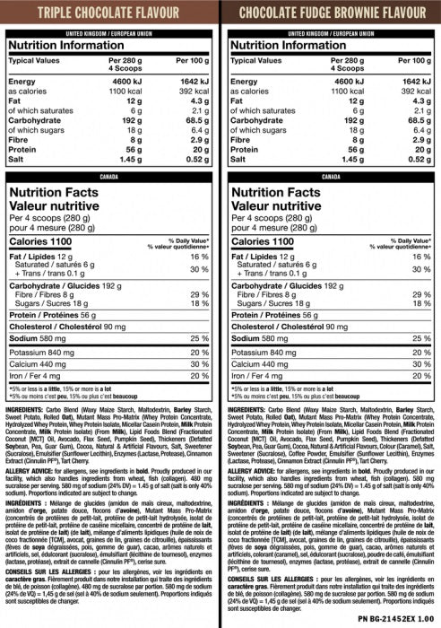 Mass Dual Chamber - 2.720 kg - Nutra Best Europe