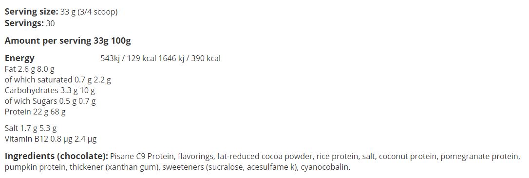 100% Vegan Protein - 1.00 kg - Nutra Best Europe