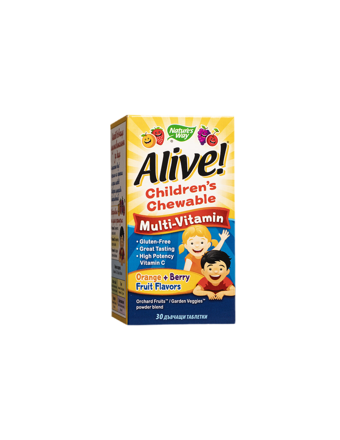 Alive! Children's Chewable Multi-Vitamin Tablets - 30 Chewable Tablets - Nutra Best Europe
