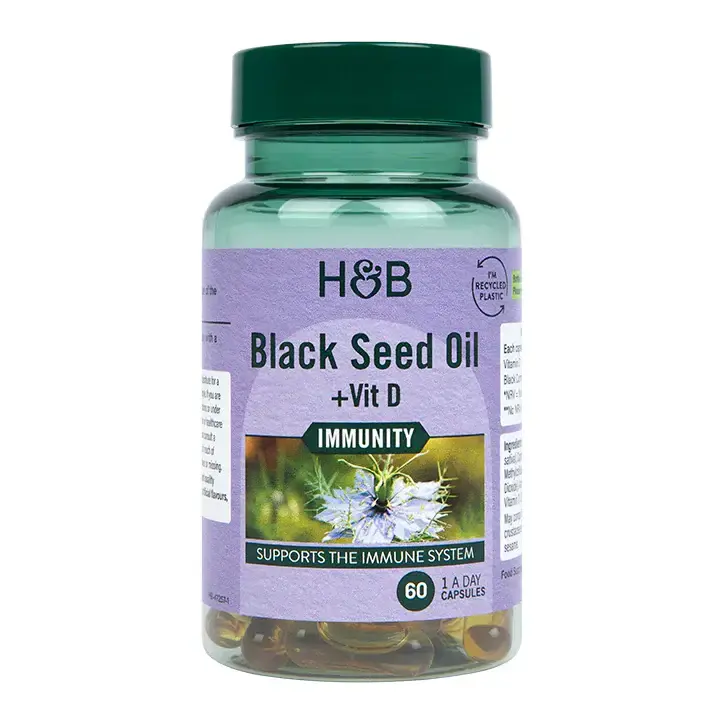 Black Seed Oil With Vitamin D - 60 capsules - Nutra Best Europe