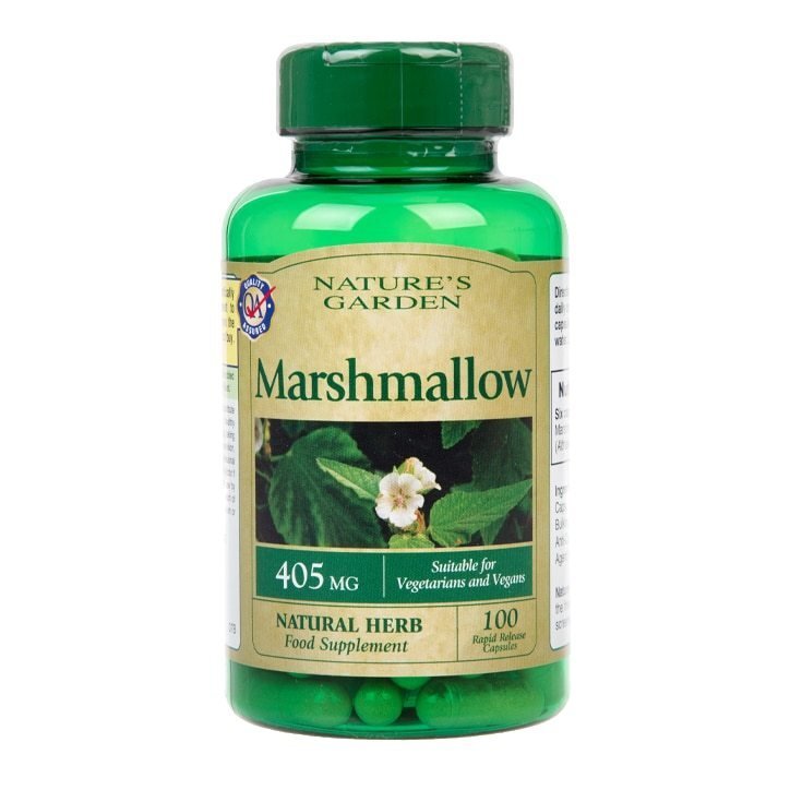 White marshmallow (Marshmallow) (root) 405mg 100 capsules HOLLAND & BARRETT - Nutra Best Europe