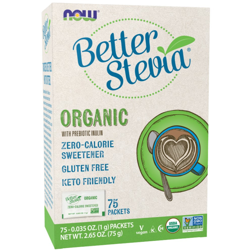 Better Stevia Organic - 75 Packets - Nutra Best Europe