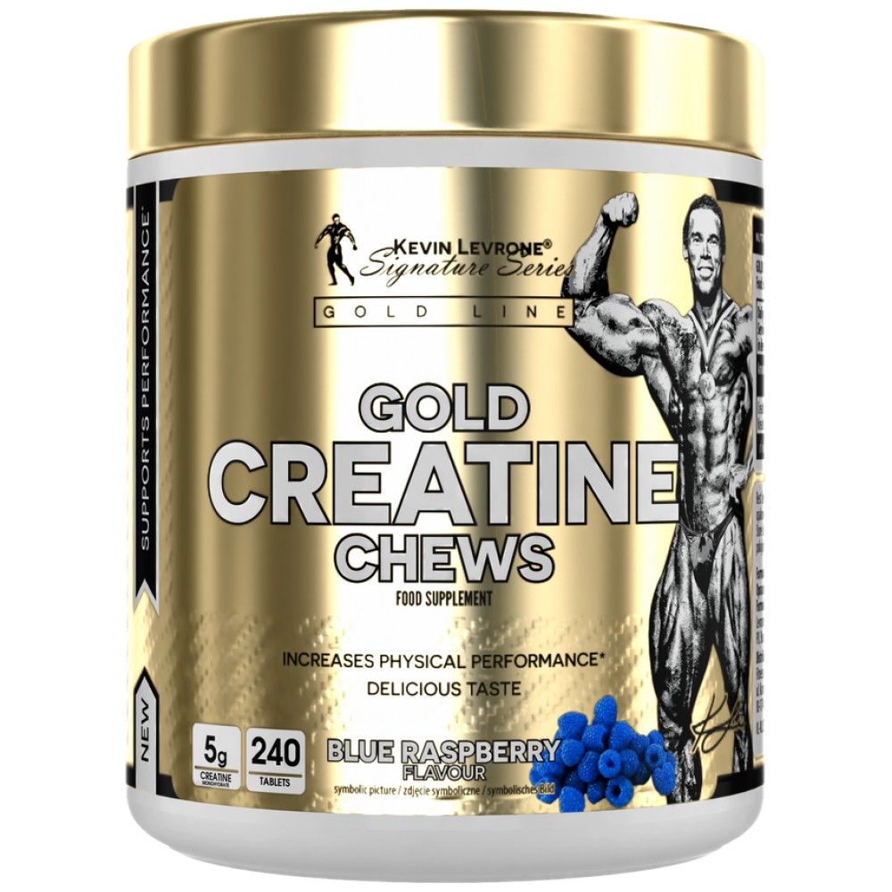 Gold Creatine Chews | Creatine Monohydrate - 240 Chewable Tablets - Nutra Best Europe