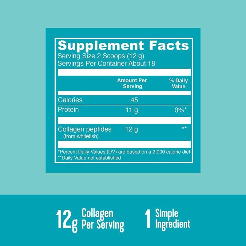 Marine Collagen / Hydrolyzed Fish Collagen - 221 grams - Nutra Best Europe