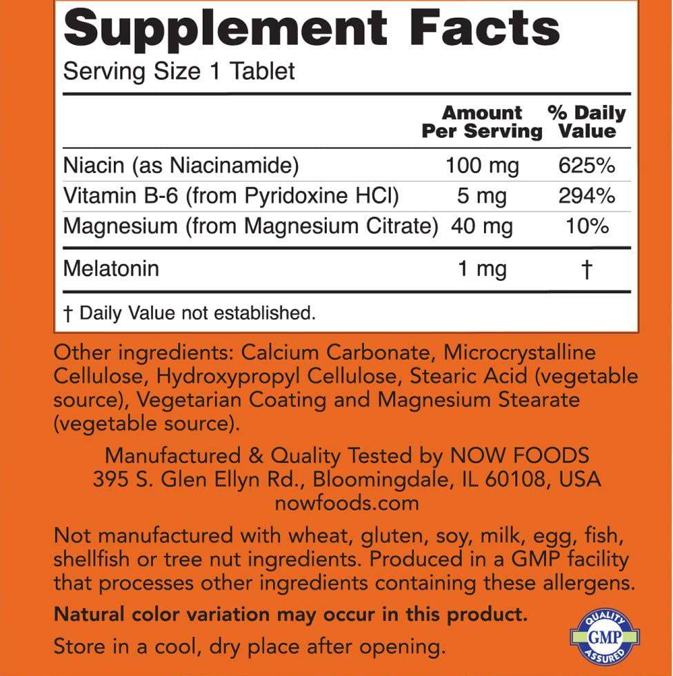 Melatonin 1 mg - 100 Tablets - Nutra Best Europe