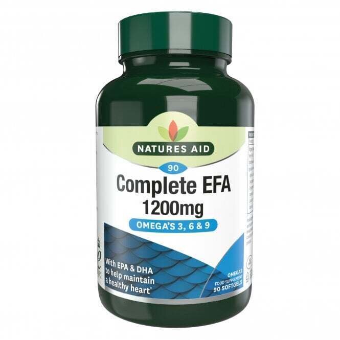 Omega 3-6-9 (Complete EFA Omega 3, 6 + 9) 1200mg 90 softgels NaturesAid - Nutra Best Europe