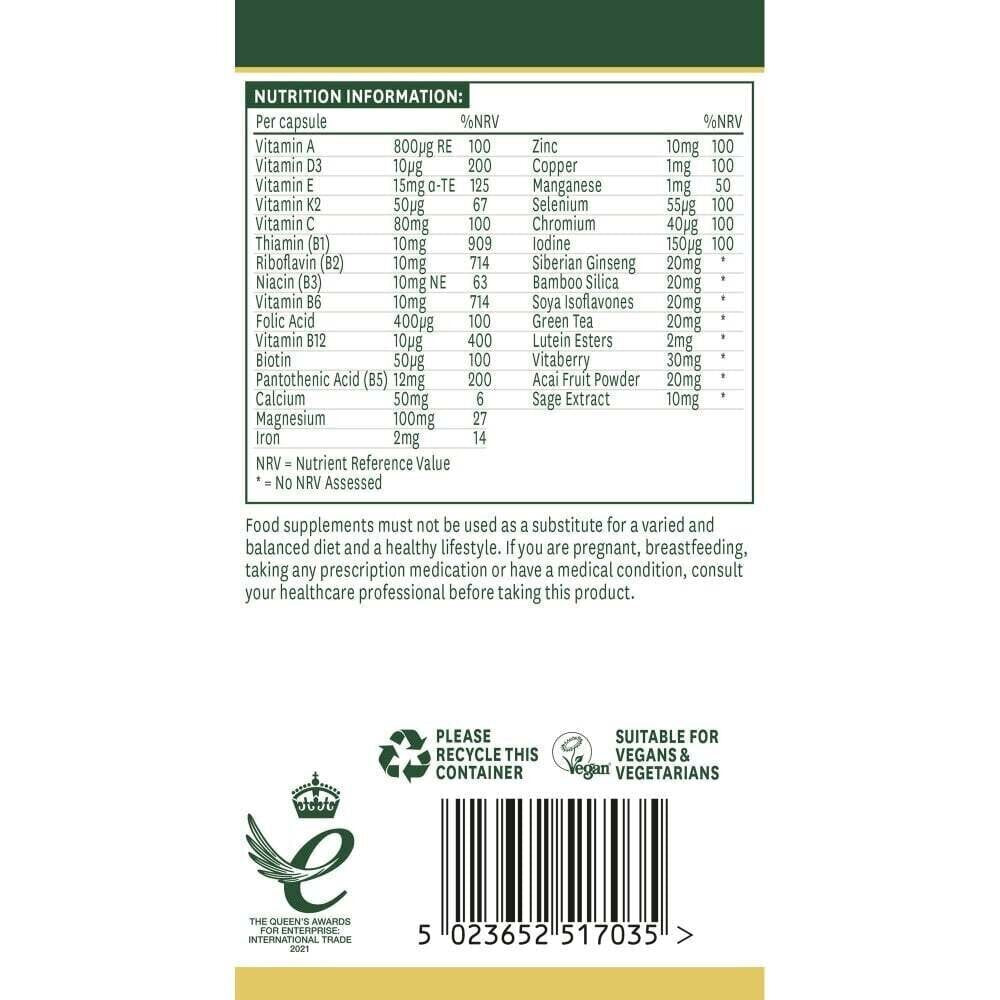 Menopause Complex (Menopause Support Formula) 30 capsules NaturesAid - Nutra Best Europe