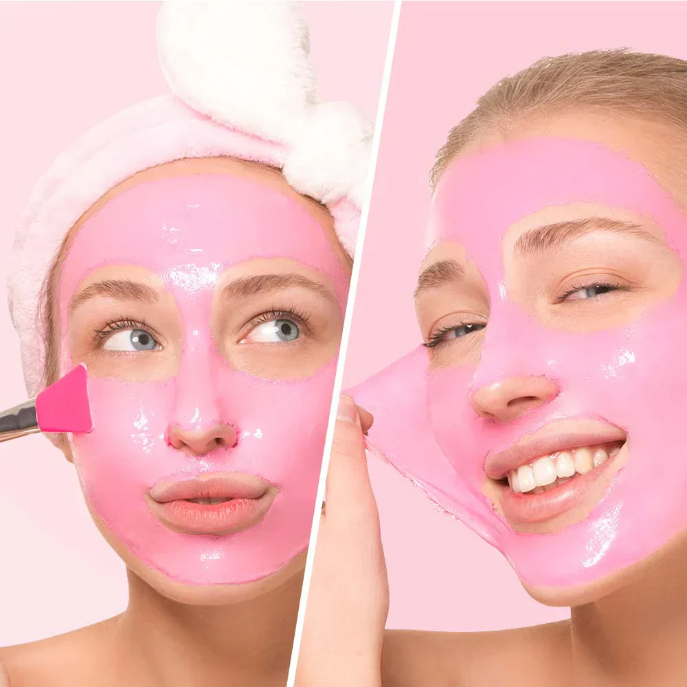 Hidratáló peeling maszk aktív szénnel és rózsaszín agyaggal - 75 ml
