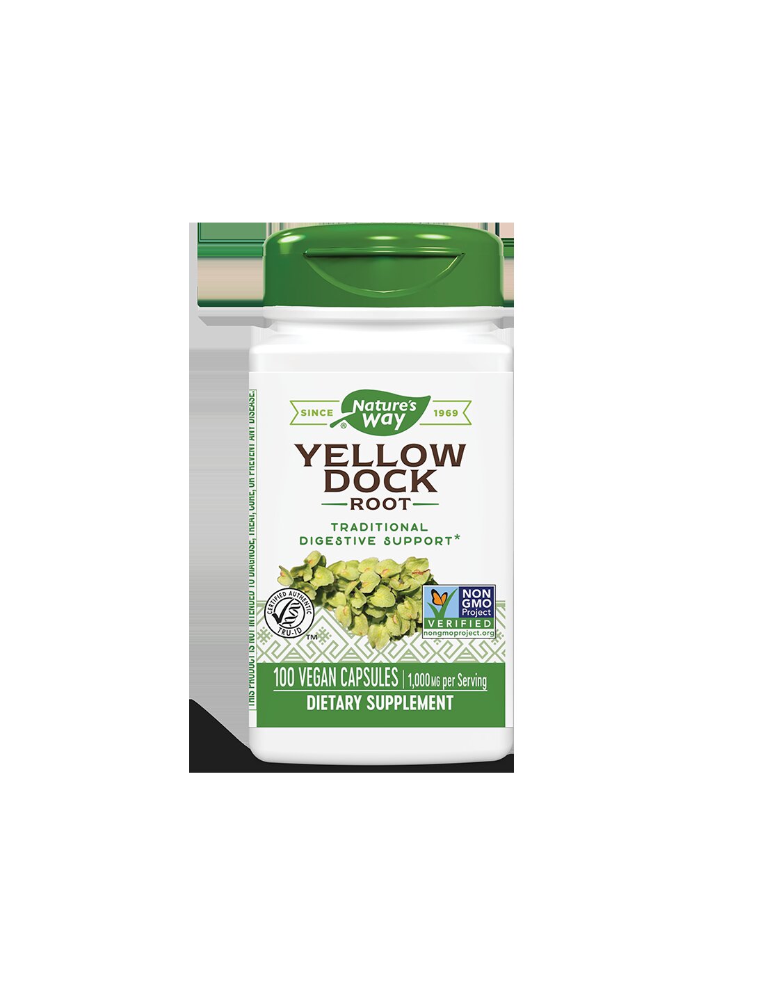 Yellow Dock Root 500 mg - 100 capsules - Nutra Best Europe