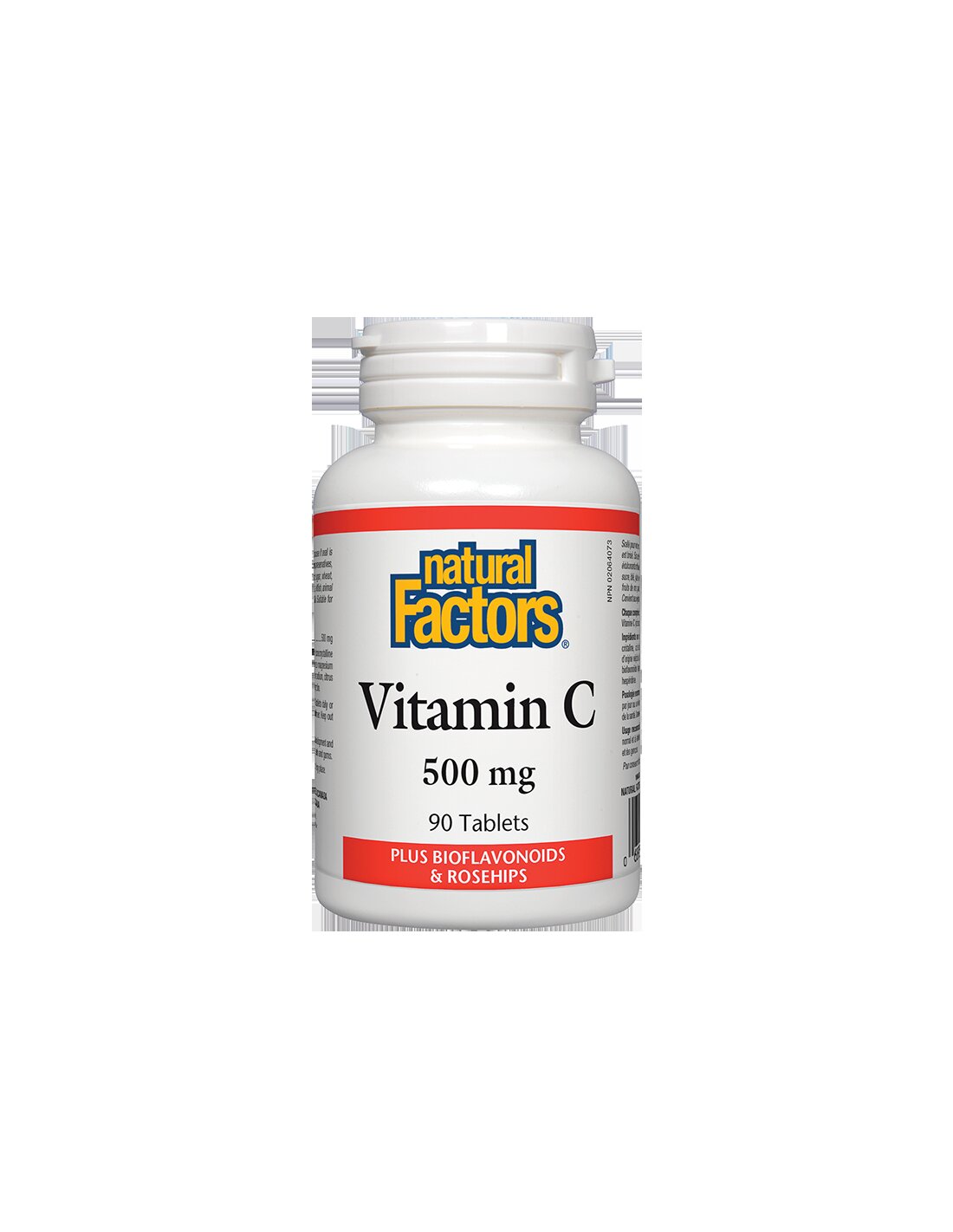 Vitamin C 500 mg + Rose Hips - 90 Tablets - Nutra Best Europe