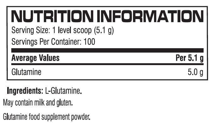 Glutamine - 0.510 kg - Nutra Best Europe