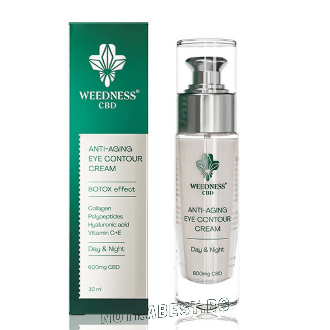 Околоочен контур против стареене с ботокс ефект 24ч| 600mg CBD (30ml) - Nutra Best Europe