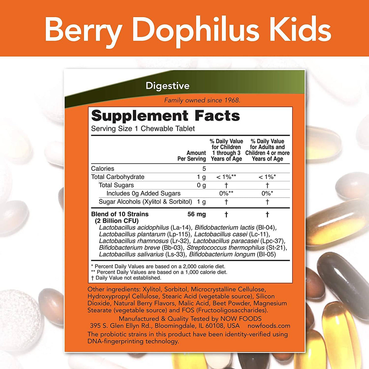 BerryDophilus - 60 Chewable Tablets - Nutra Best Europe