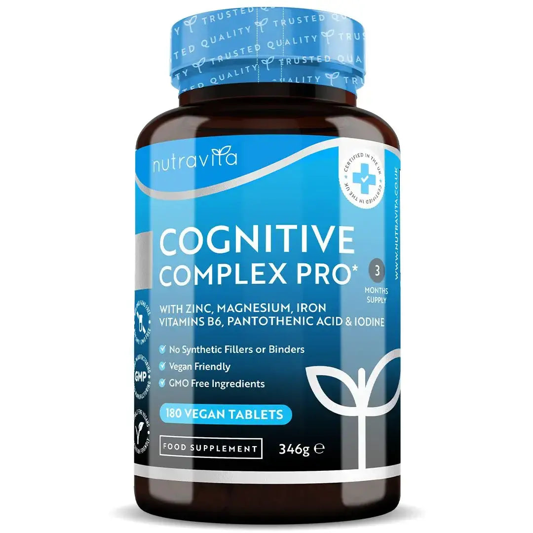 Cognitive Complex Pro 180 Vegan Tablets - Nutra Best Europe