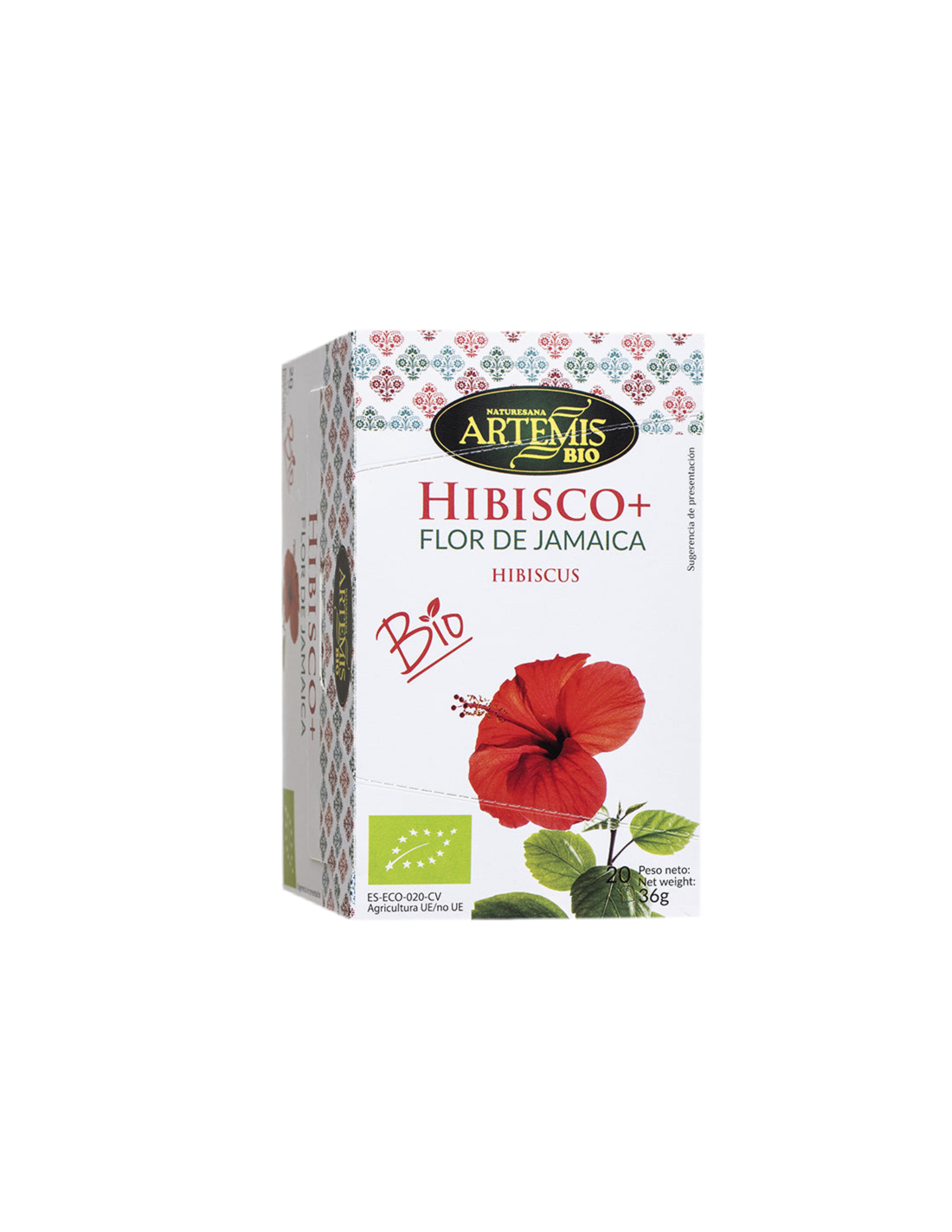 Jamaican Hibiscus Tea with Cinnamon, Mint, Ginger, Licorice BIO, 20 filter bags - Nutra Best Europe